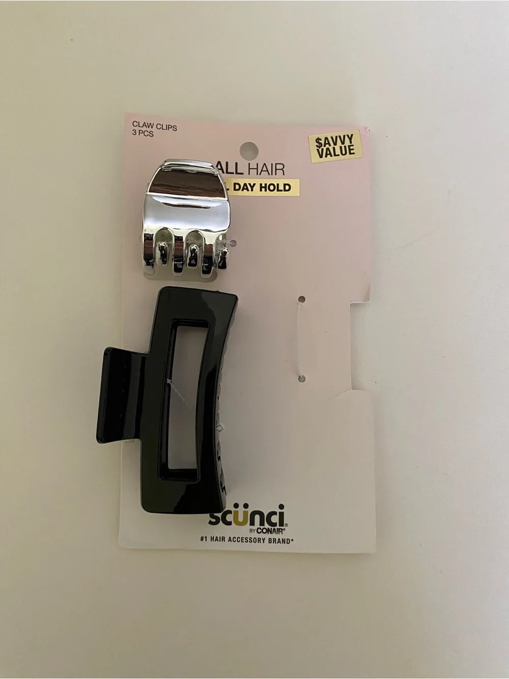 2 Scunci Claw Hair Clips